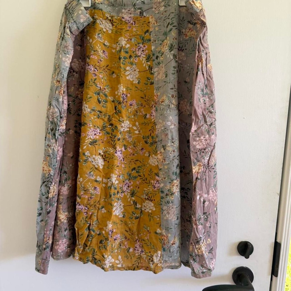 Natural Life floral midi skirt boho cottagecore
